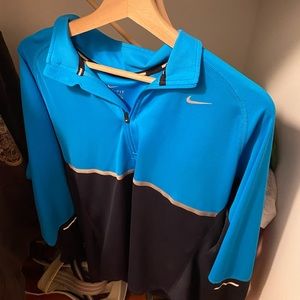 Nike athletic half zip jacket